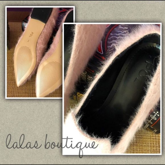 𑁍POL Mohair Flats in Dusty Pink𑁍 - Picture 2 of 7